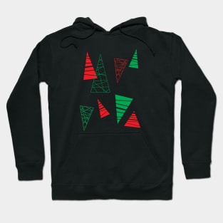 Abtract Christmas Trees Hoodie